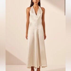 Shona Joy Cream Midi Dress